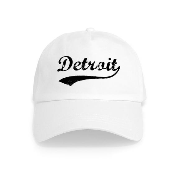 CafePress - Vintage Detroit Cap - Adjustable 100% Brushed Unisex Casual Cotton Baseball Cap, Beige, 1