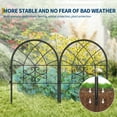 thumbnail image 3 of 8 PCS Garden Fence, 26in x 20in Decorative Arched Garden Border Fence, No Dig Animal Barrier Fencing Metal Garden Fence Panels for Flower Beds, Patio, 3 of 7