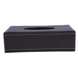 Clupup Leather Tissue Box Cover Holder Square Tissues Case Roll