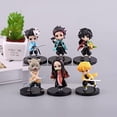 thumbnail image 3 of 6 piezas figuras de anime japonés figura de acción de PVC con base colección de anime estatuilla muñeca juguetes regalo para fanáticos niños, 3 of 5