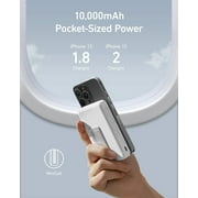 Anker 633 Magnetic Battery, 10,000mAh Foldable Wireless Portable Charger, 20W USB-C Power Delivery Power Bank with Stand, Magsafe-Compatible for iPhone 16/15/14/13/12 Series