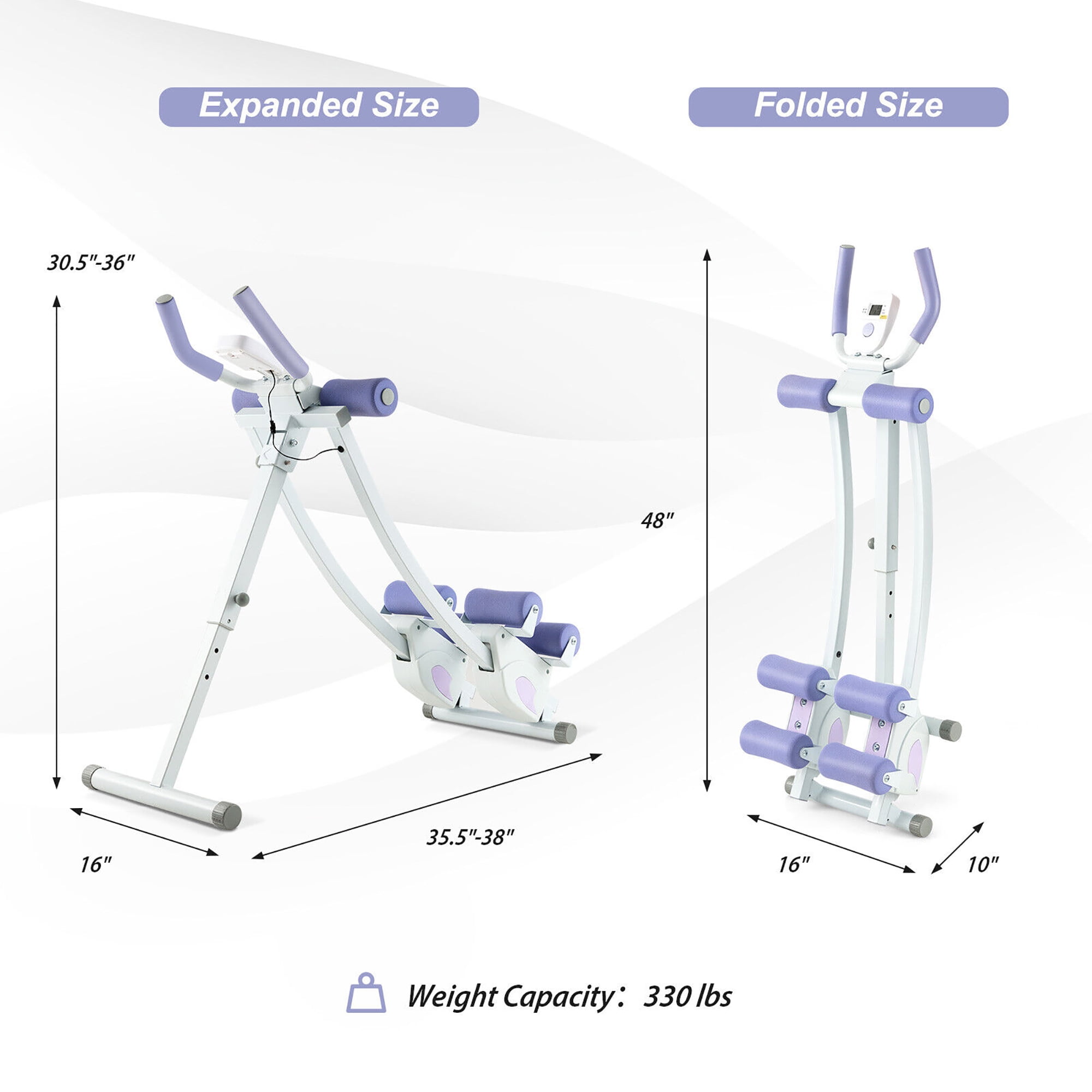 【新品】AB crusher Gymax-Ab-Machine-Foldable-Core