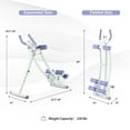 thumbnail image 2 of Gymax Appareil Abdominal Pliable Noyau et Entraîneur Abdominal Cruncher Hauteurs Réglables, 2 of 10