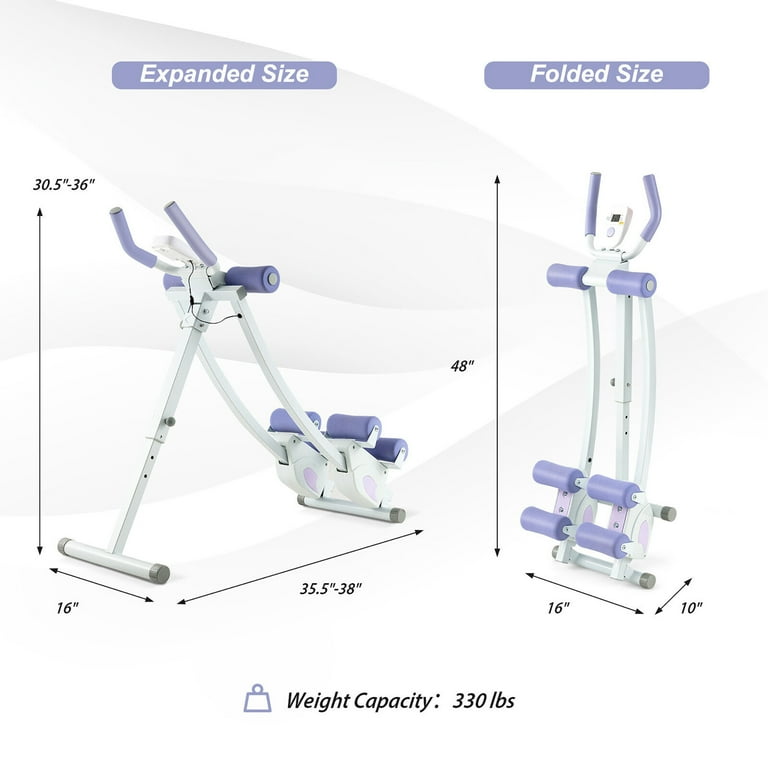 【新品】AB crusher Gymax Sport Exercise Crunch Full Body Gym Ab Machine