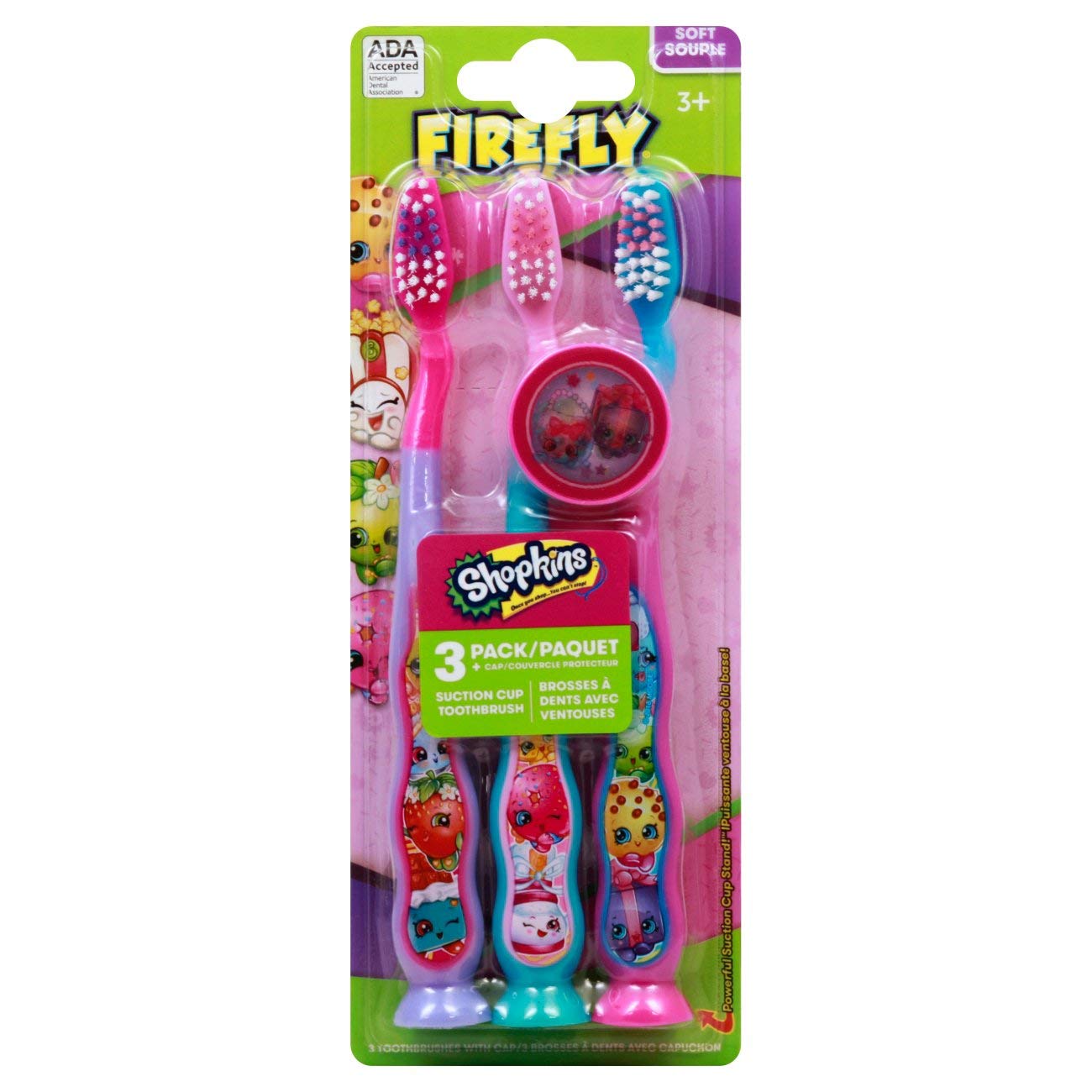 Kids 3 Piece Toothbrush with Cap
