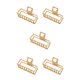 thumbnail image 2 of Sonducket Pinzas de garra de estilo Simple, pulpo portátil, exquisitos pasadores Bobby, accesorios de decoración geométrica, Día de San Valentín, Dorado/Rectángulo 5piezas Sonducket CBP220675, 2 of 4