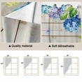 thumbnail image 5 of Blue Hydrangea Swag Valances for Windows 2 Pack, Kitchen Window Curtains 36 Inch Length, Rustic Wooden Butterfly Spring Floral Privacy Swag Curtains for Living Room/Bathroom with Rod Pocket 36"x36", 5 of 8