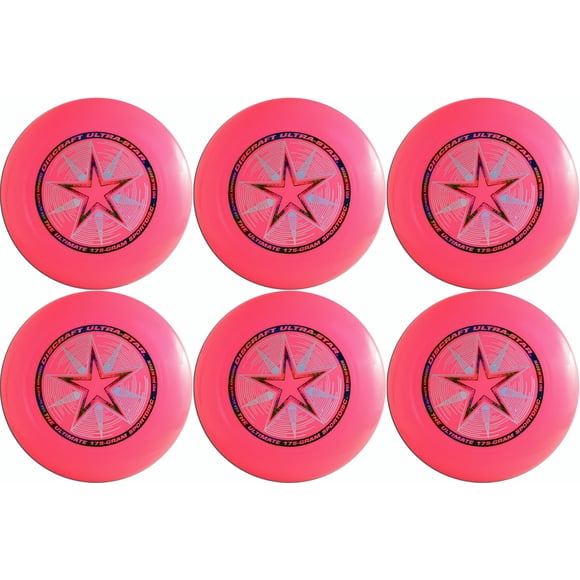 Disco Deportivo Discraft Ultra-Star 175 G Ultimate Frisbee (Paquete De 6) Rosa