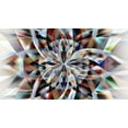 thumbnail image 2 of Manlove, David 14x10 White Modern Wood Framed Museum Art Print Titled - Facet Flower, 2 of 4