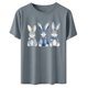 thumbnail image 5 of TaTaai Easter T Shirt for Women Casual Short Sleeve Round Neck Loose Fit Printed Tops Soft Stretchy Comfortable Tee for Spring Home Daily Holiday Party Wear Gift, 5 of 6