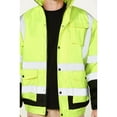 thumbnail image 3 of Hawx Work Gear Men's High-Visibility Bomber Work Jacket Yellow, 3 of 5