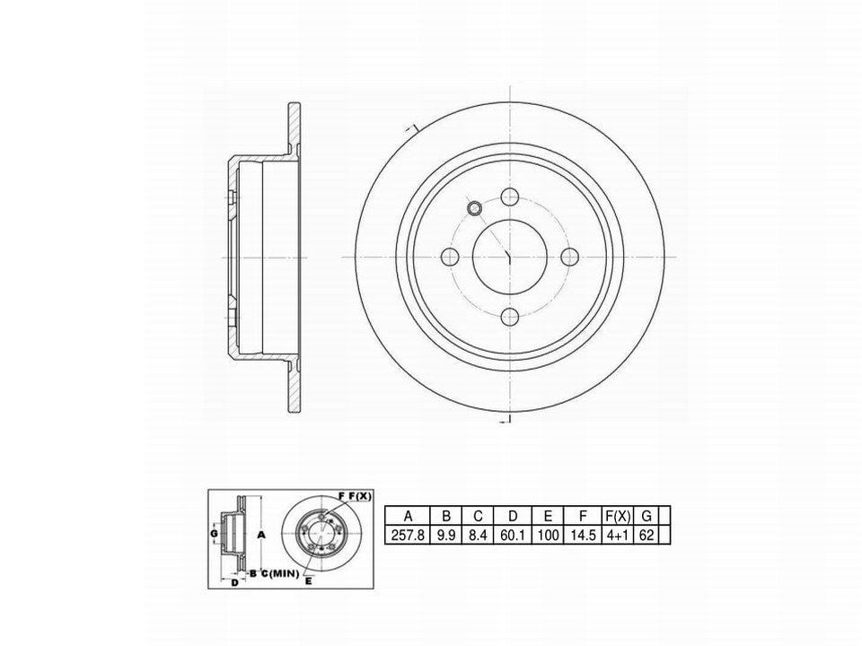 Winstop Brake Rotor, Rear WS227717, BMW 325i 1993-1987