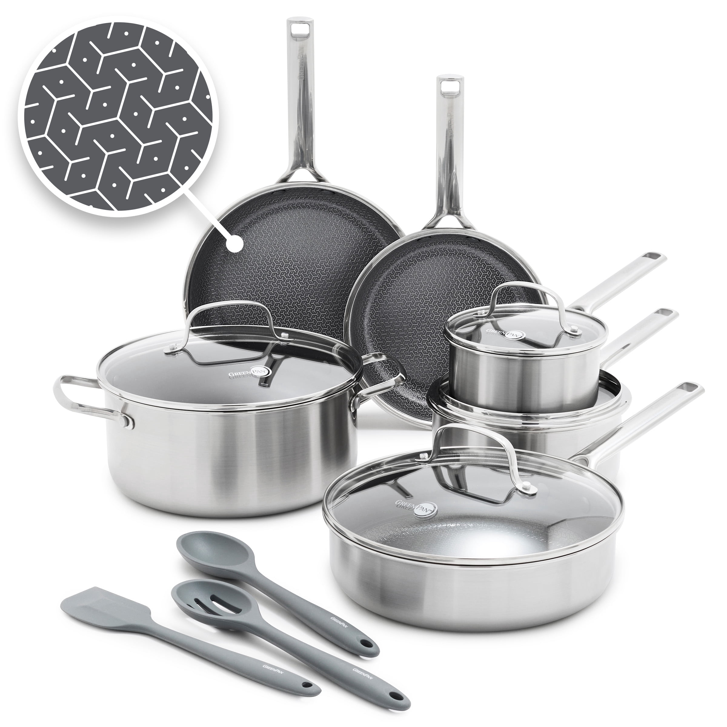 【新品】ZWILLINGCOOKWARESET ZWILLING Spirit 3-ply 7-pc Stainless Steel Cookware Set - Walmart.com