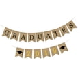 thumbnail image 5 of Burlap Graduation Banner - Para 2019 Graduaciones Decoraciones Artículos Para Fiestas A + C, 5 of 5