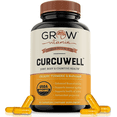 thumbnail image 7 of Grow Vitamin Organic Turmeric Curcumin Supplement 1500mg with BioPerine, 95% Curcuminoid Extract, 60 Vegan Capsules, 7 of 7