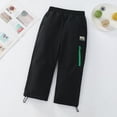 thumbnail image 2 of Hienoo Girls Performance Snow Pants Lined Zip Pocket Pants Elastic Waist Trousers, 2 of 6