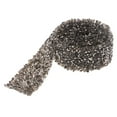 thumbnail image 4 of Cadena de boda de cristal de de imitación de color de 1 yarda para planchar/coser apliques de bricolaje gris Hugo Cystal Rhinestone Ribbon, 4 of 8