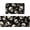 Black Skull, variant on Halloween Skull Kitchen Mat Sets of 2 Floral Skull Rubber Non Slip Kitchen Rugs Set Floor Mats Washable Carpet Mat Comfort Standing Mat Kitchen Decor Decoration- 17x30 and 17x47 Inch