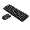 thumbnail image 5 of Combo de teclado y mouse para máquina de escribir, 68 teclas, transmisión estable de 2,4 GHz, teclado de máquina de escribir retro con batería para Windows, color negro, 5 of 5