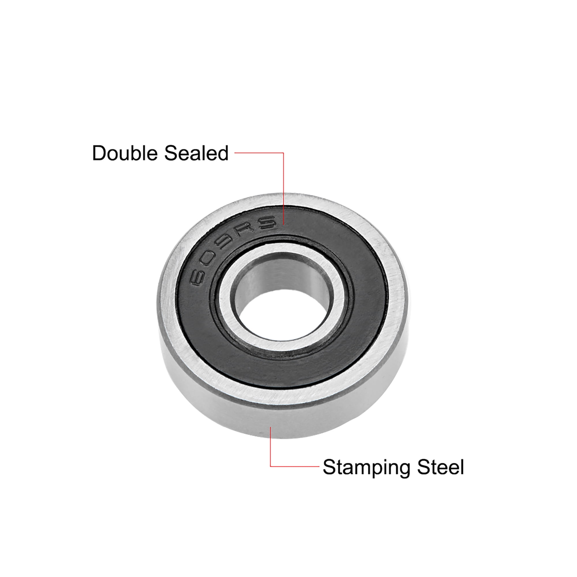 607-2RS Deep Groove Ball Bearing 7x19x6mm Double Sealed ABEC-3 Bearings 