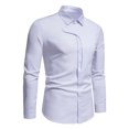 thumbnail image 2 of Fesfesfes Fall Men's Shirt Turtleneck Pullover Tops Long Sleeve Shirt Men's Sweatshirt Sale Items, 2 of 9