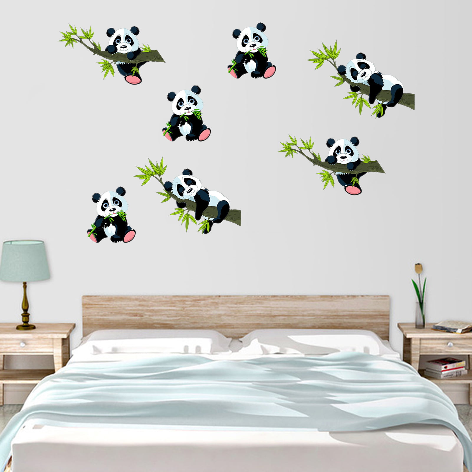 Cute Animal Panda Door Wall Sticker Decal Kids Bedroom Nursery Wall Decor CB