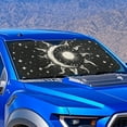 thumbnail image 7 of Jeiento Gothic Sun Print Windshield Sun Shade for Truck SUV Car Foldable Automotive Front Window Sunshade Protector Window Shades Cover Sun Visor Shield Fit Most Car, 7 of 7