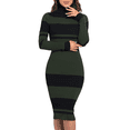 thumbnail image 3 of PrettyGuide Women's Turtleneck Sweater Dress Long Sleeve Ribbed Knit Stretch Midi Bodycon Dresses, 3 of 7