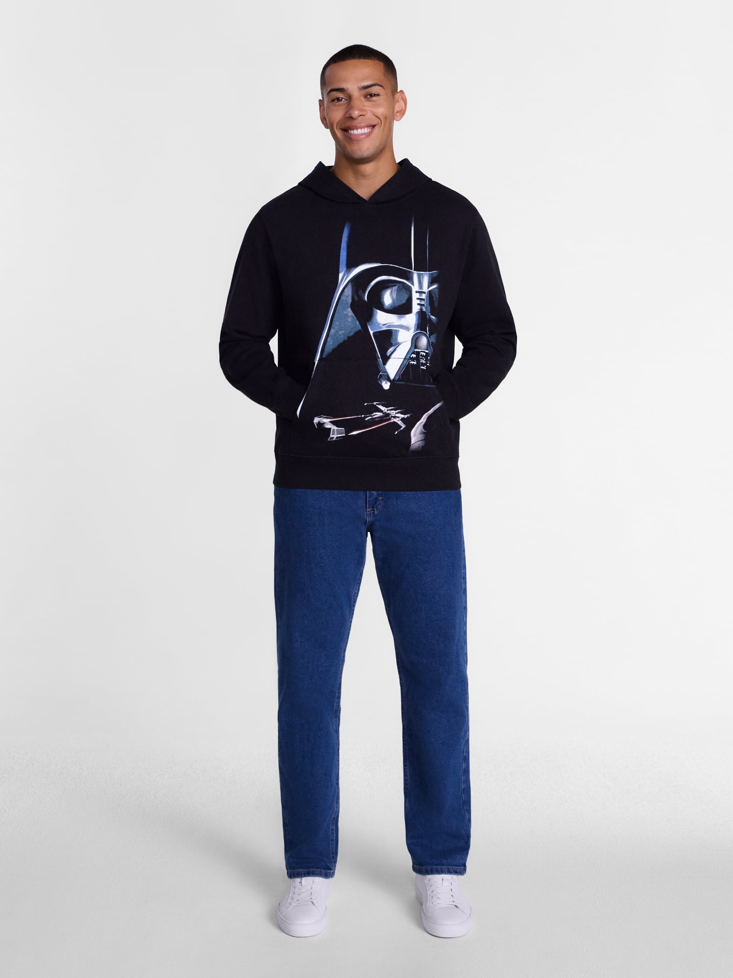 Star Wars Men's and Big Men's Darth Vader Hoodie Sweatshirt, Sizes XS-5XL