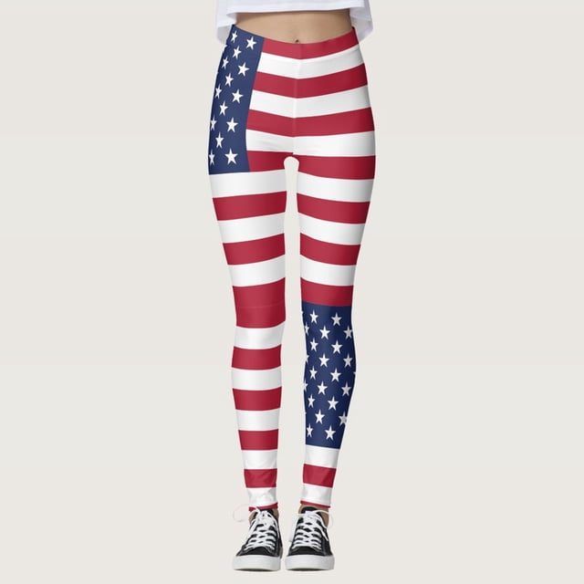 WILLBEST Leggings Para Mujer Del 4 de Julio, Para Yoga, Correr, Fitness, Cintura Alta, Para Gimnasio, Cómodos, Elásticos, Ropa Deportiva, Talla 60 Extra Grande