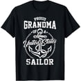 thumbnail image 2 of 100% Cotton Unisex Proud Grandma of A Sailor US Veteran Family Matching T-Shirt, 2 of 5