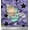 Medium Purple, variant on Soimoi Crepe Silk Fabric Star,Cloud & Sleepy Girl Printed Craft Fabric by The Yard 42 Inch Wide