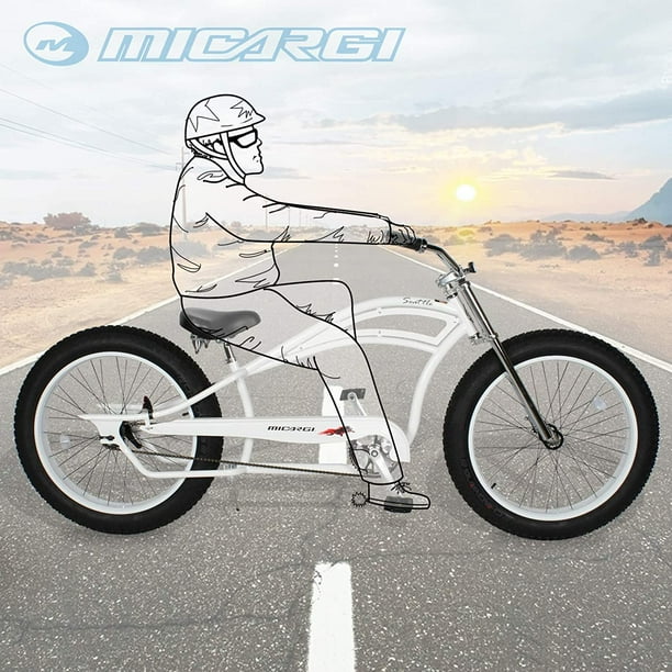 MICARGI 26 Retro Beach Cruiser Bike Single Speed Fat Tire Bicycle Seattle Walmart Business Supplies