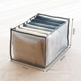 thumbnail image 5 of Caja de almacenamiento con cajones con compartimentos para vaqueros, armario, cajón, divisor de malla, para vaqueros, blanco, 7 rejillas, 5 of 5