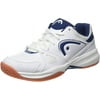 HEAD Men's Grid 2.0 Low Racquetball/Squash Indoor Court Shoes (Non-Marking) (White/Navy) 10.5 (D) US