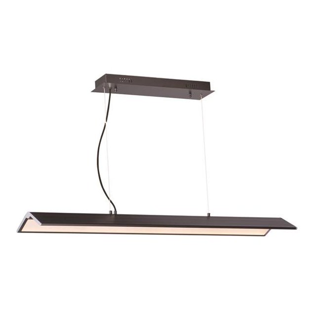 ET2 E24334-BKPC 10 in. Glider LED Multi-Light Pendant Ceiling Light, Black & Polished Chrome
