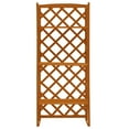 thumbnail image 4 of vidaXL 11.8" x 23.6" x 55.1" 3-Tier Gray Solid Firwood Plant Stand with Trellis 3 Count, 4 of 11