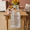 thumbnail image 2 of Brown Coastal Table Runner 90 Inches, Summer Ocean Sea Ombre Starfish Corals Bed Runner Dresser Scarves Tabletop for Indoor Outdoor Parties/Ceremony/Banquet, 13" x 90", 2 of 9