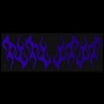 thumbnail image 2 of LiteMark Reflective Stickers Decals for Helmets, Bicycles, Strollers, Wheelchairs - 4 Inch Flames - Purple, 2 of 2