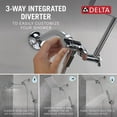 thumbnail image 3 of Delta Raincan Shower Head & Hand Held Combo - 75527 - Chrome, 3 of 8