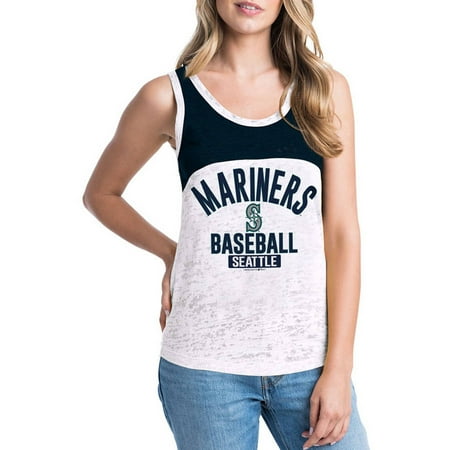 Seattle Mariners Autographed Baseball - MLB Seattle Mariners Women's Short Sleeve Team Color Graphic Tee