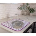 thumbnail image 2 of Schroeder & Tremayne Absorbent, Reversible Microfiber Dish Drying Mat for Kitchen, 16 Inch x 18 Inch, Paint Dots, 2 of 5