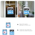 thumbnail image 4 of OULII 3Pcs Open Closed Business Sign in Assorted Color PVC Safety Warning for Cafe, 4 of 7