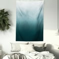 thumbnail image 3 of Ombre Tapestry, Vertical Change Themed Illustration with Teal Shades Darkening Design, Wall Hanging for Bedroom Living Room Dorm Decor, 60W X 80L Inches, Teal Pale Blue and White, by Ambesonne, 3 of 5