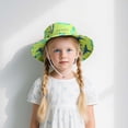 thumbnail image 2 of Ticikt Baby Sun Hat Toddler Bucket Hats Summer Sun Protective Kids Beach Hats Wide Brim Outdoor Camping Hat for Boys Girls 1-8Y, 2 of 5