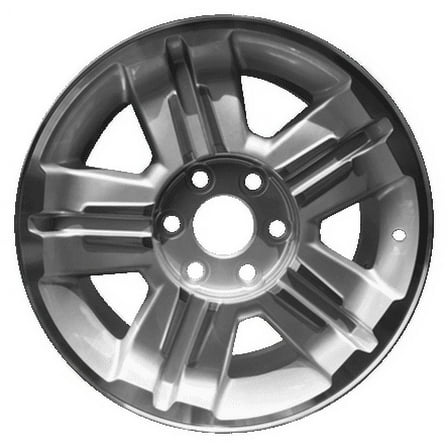 For 2007-2015 Chevrolet Avalanche 18 Inch Machined Face with Painted Inlay Silver Rim - OE Direct Replacement - Road Ready Car Wheel