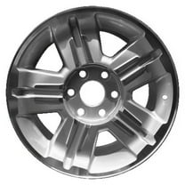 For 2007-2015 Chevrolet Avalanche 18 Inch Machined Face with Painted Inlay Silver Rim - OE Direct Replacement - Road Ready Car Wheel