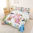 thumbnail image 2 of Castle Fairy Floral Letter A Hummingbird Full Size Comforter Sets 3 Pieces for Women,Spring Garden Bedding Sets for Home Decor, 2 of 6