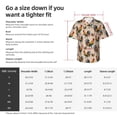 thumbnail image 6 of Lsque Rooster pattern Hawaiian Shirt for Men, Unisex Summer Beach Casual Short Sleeve Button Down Shirts-, 6 of 9