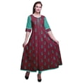 thumbnail image 1 of Bimba Robe Décontractée AnarkaliKurtiMaxi Imprimée IndianKurtisFor Women, 1 of 6